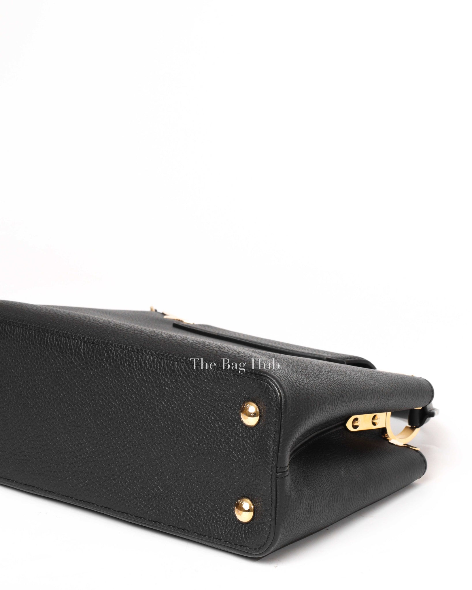 Louis Vuitton Black Flower Crown Capucines MM Shoulder Bag-10