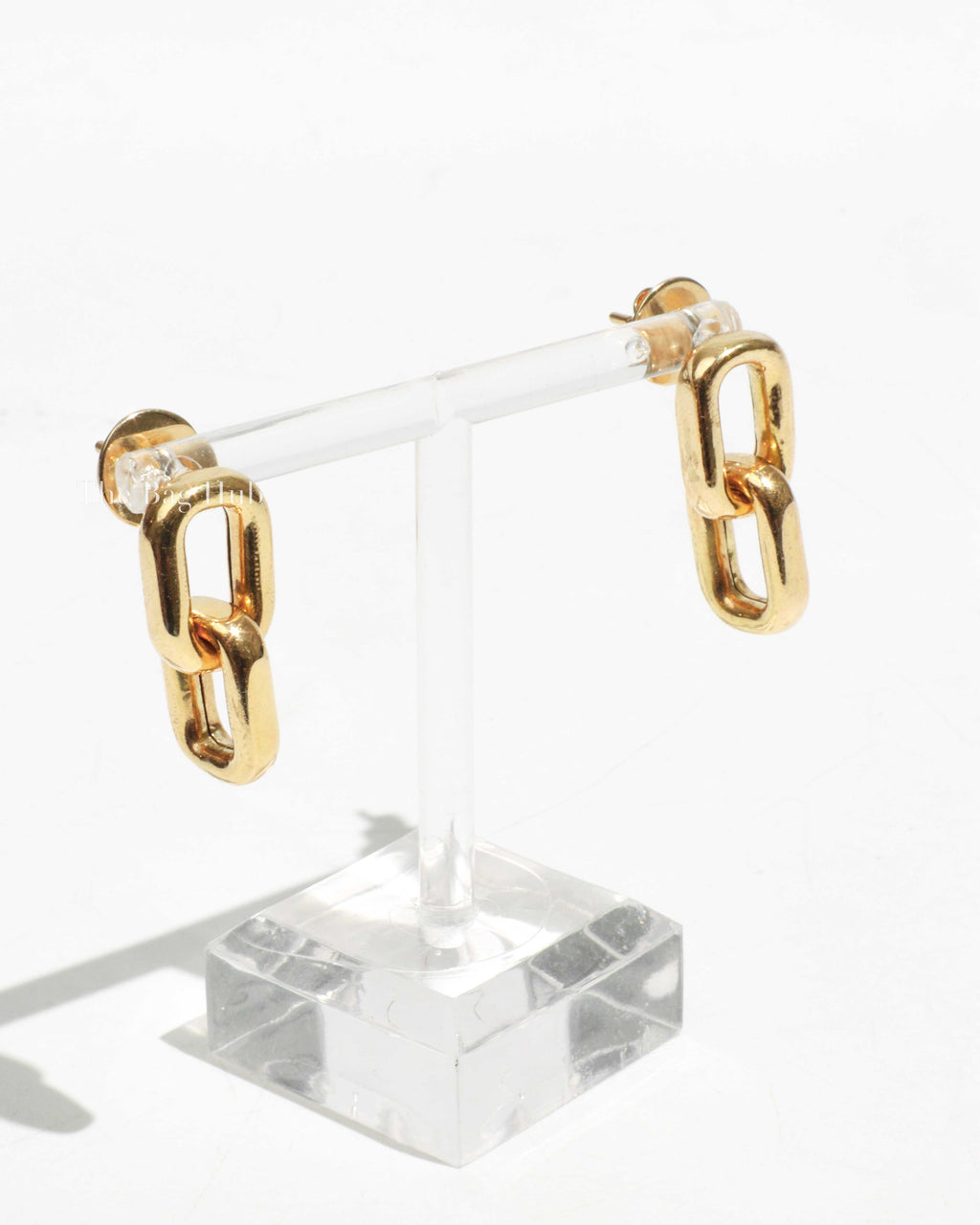 14K Yellow Gold Chain Drop Earrings-1