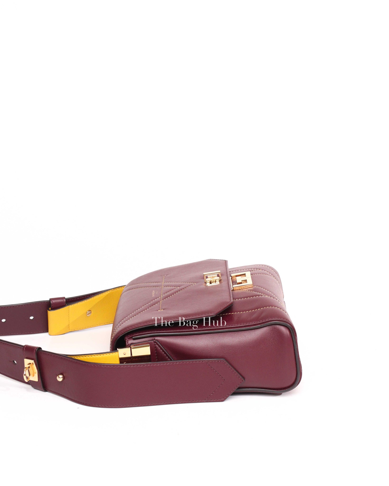 Givenchy Aubergine Eden Leather Medium Shoulder Bag-4