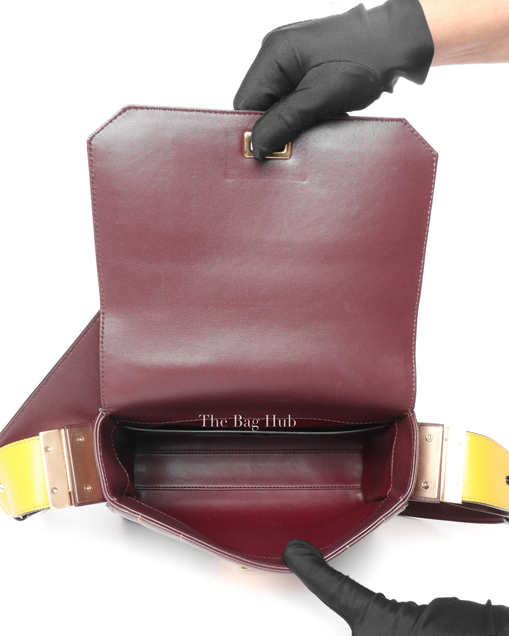Givenchy Aubergine Eden Leather Medium Shoulder Bag-11