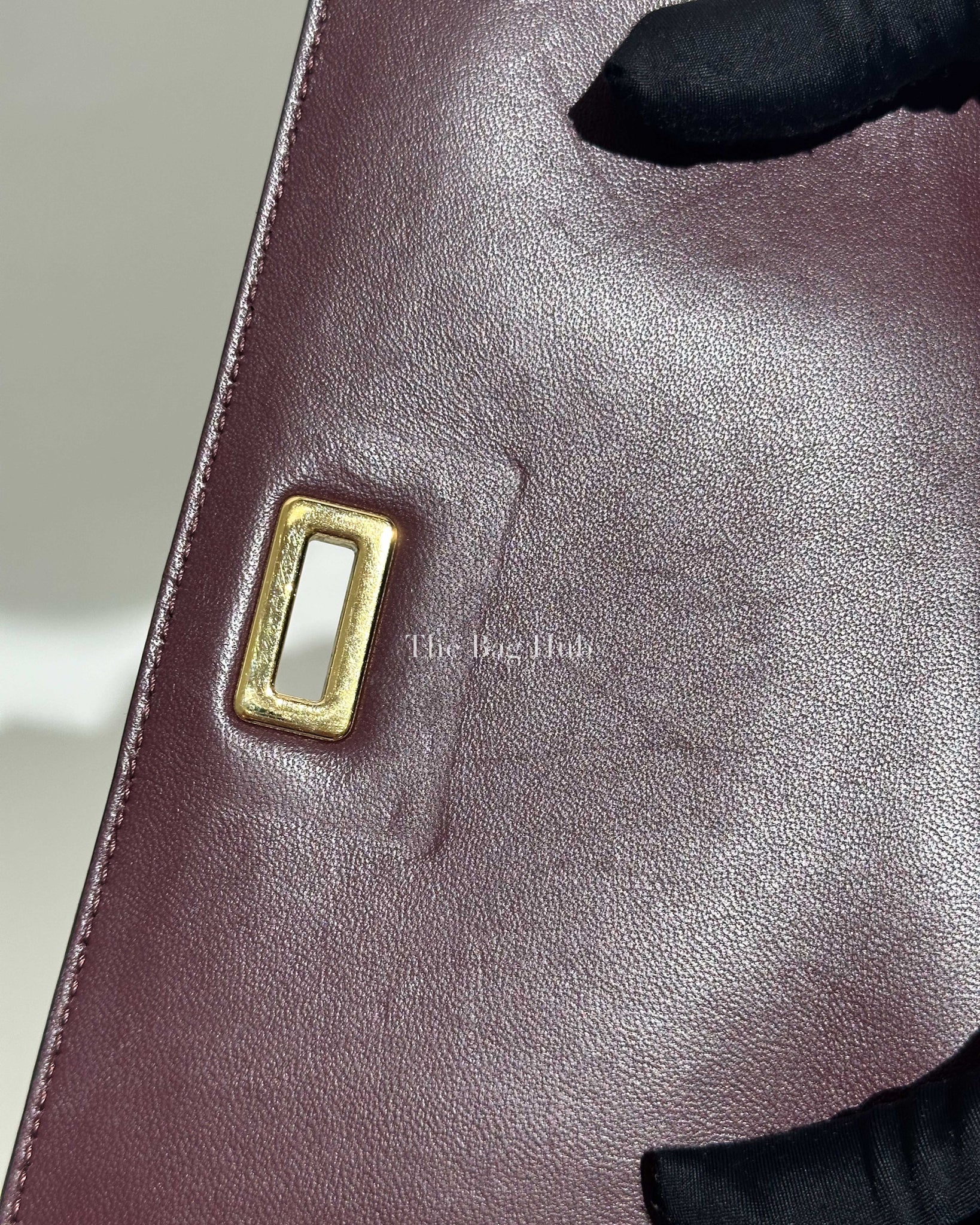 Givenchy Aubergine Eden Leather Medium Shoulder Bag-16