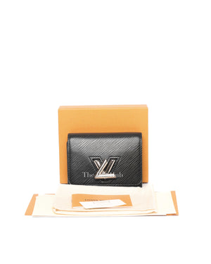 Louis Vuitton Black Epi Twist Compact Wallet-12