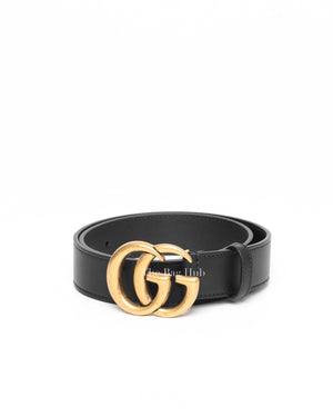 Gucci Black Leather GG Marmont Belt 70/28-3
