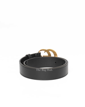 Gucci Black Leather GG Marmont Belt 70/28-4