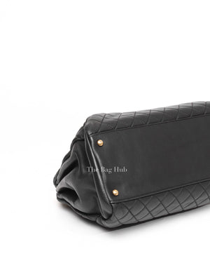 Chanel Black Quilted Leather Large Mademoiselle Bowler Bag GHW-9