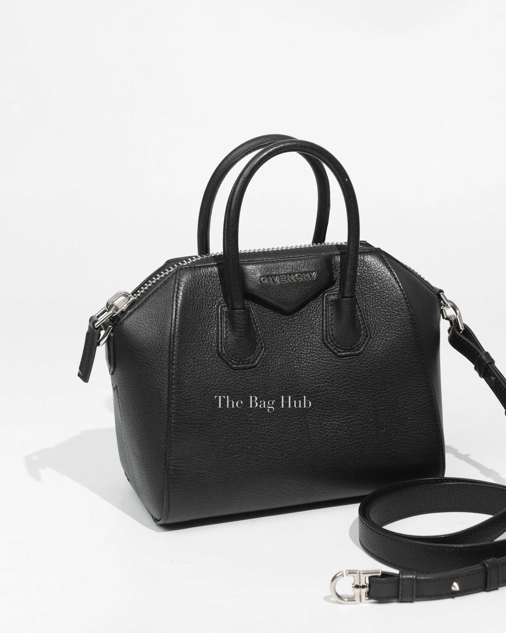 Givenchy Black Leather Mini Antigona Satchel Bag