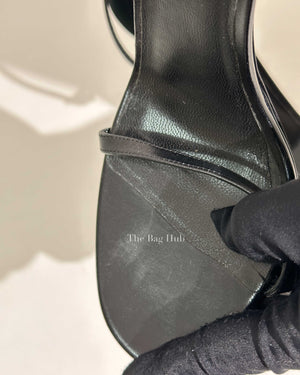 Saint Laurent Black Leather Jane Ankle Strap Sandals Size 39