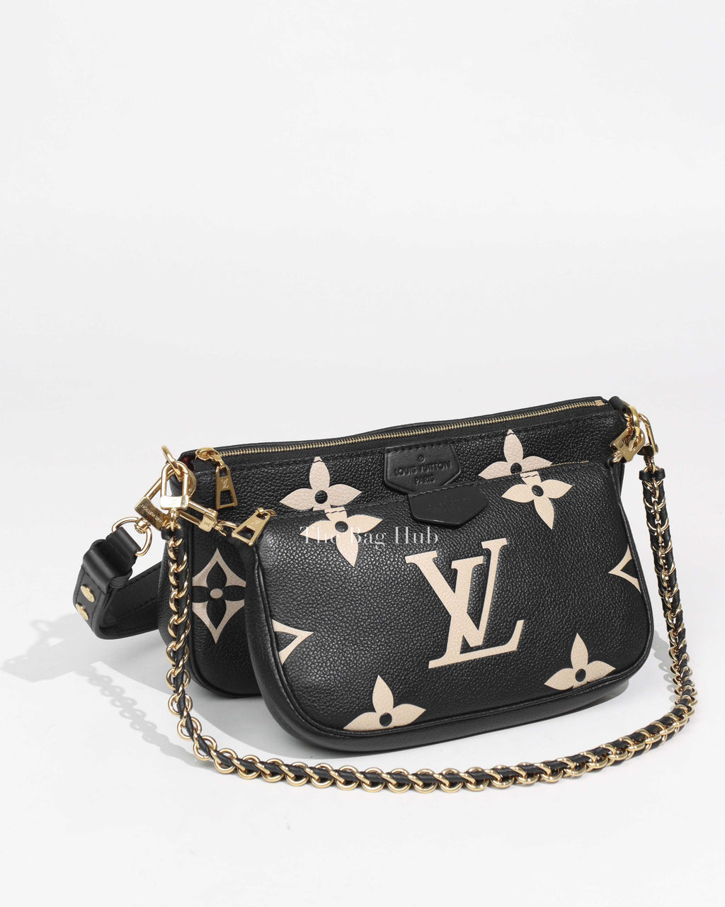Louis Vuitton Black Empreinte Monogram Multi Pochette Bag