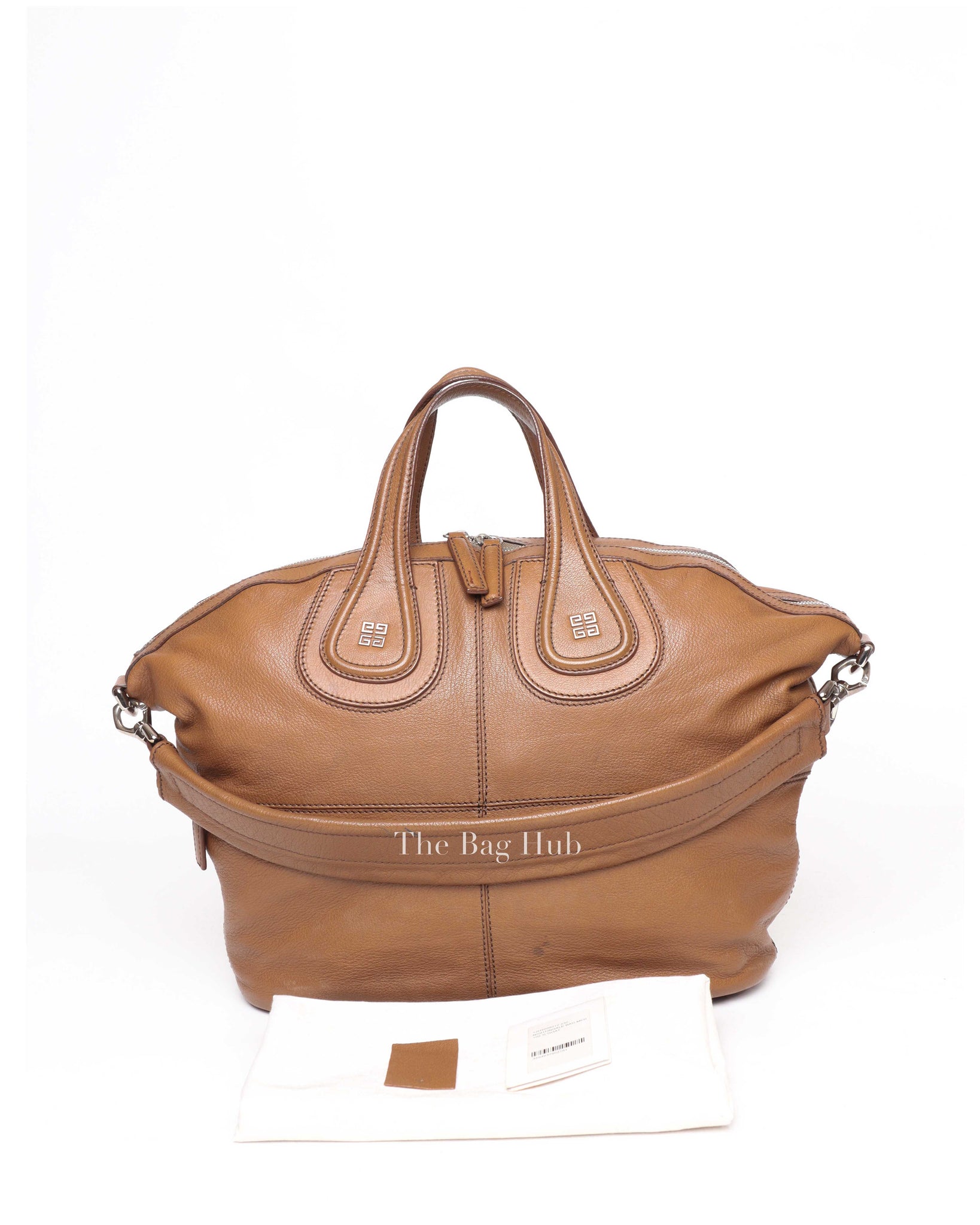 Givenchy Brown Goatskin Nightingale Medium Satchel Bag-13