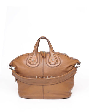 Givenchy Brown Goatskin Nightingale Medium Satchel Bag-2