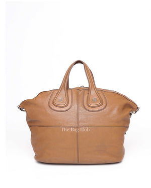Givenchy Brown Goatskin Nightingale Medium Satchel Bag-3