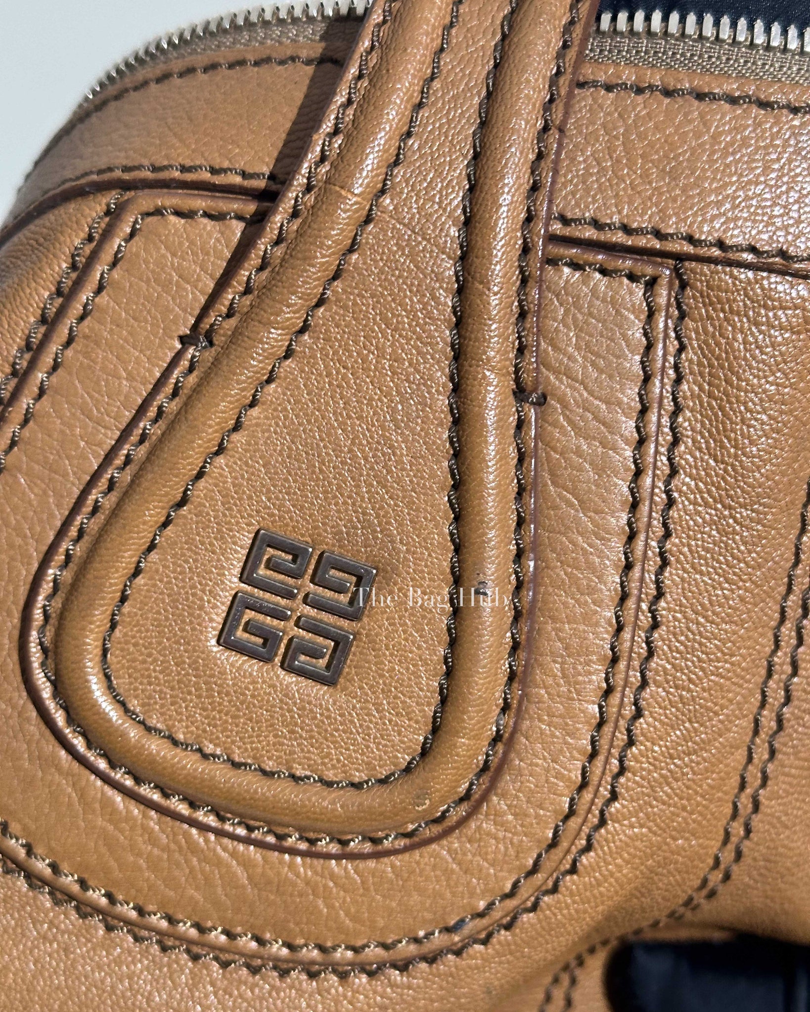 Givenchy Brown Goatskin Nightingale Medium Satchel Bag-26