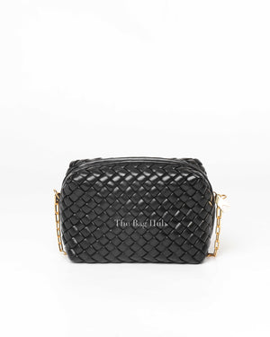 Bottega Veneta Black Padded Intrecciato Camera Bag-3