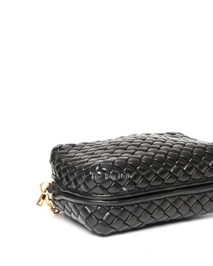 Bottega Veneta Black Padded Intrecciato Camera Bag-9