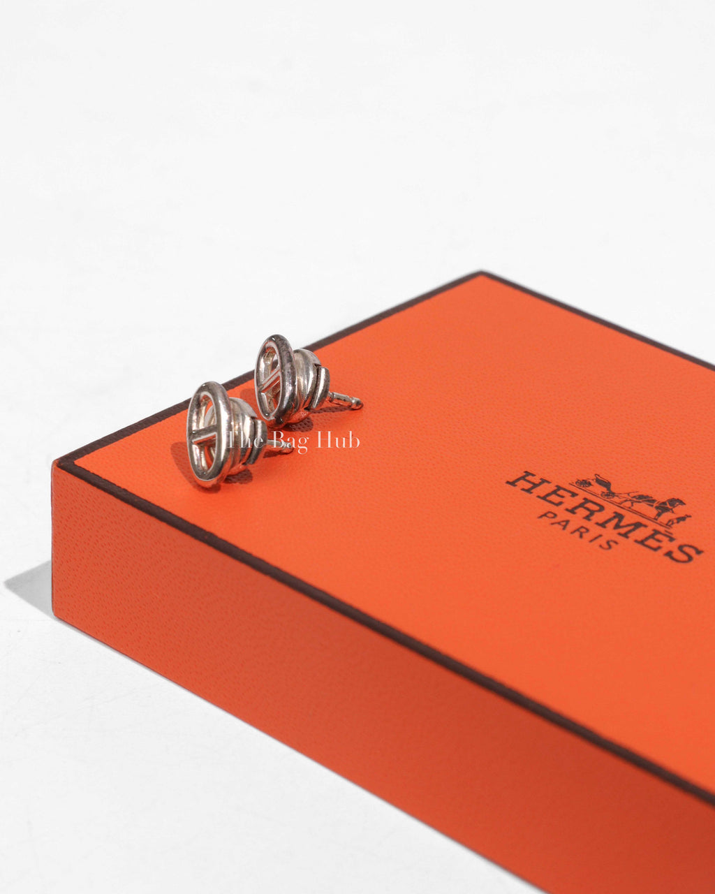 Hermes Silver Chaine D'Ancre Farandole Very Small Earrings 925-1
