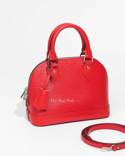 Louis Alma Bb Lock Louis Vuitton Coquelicot Epi Leather Alma BB