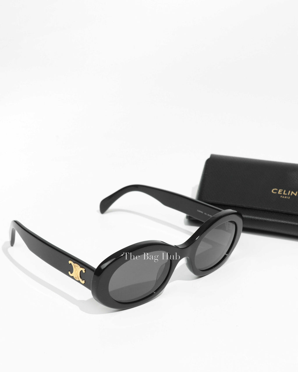 Celine Black Triomphe 01 Acetate Sunglasses-1
