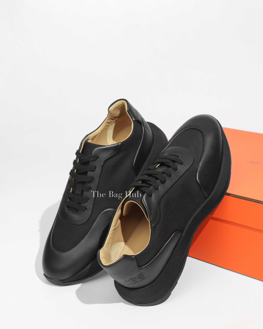 Hermes Black Fairplay Men's Sneakers Size 44-1
