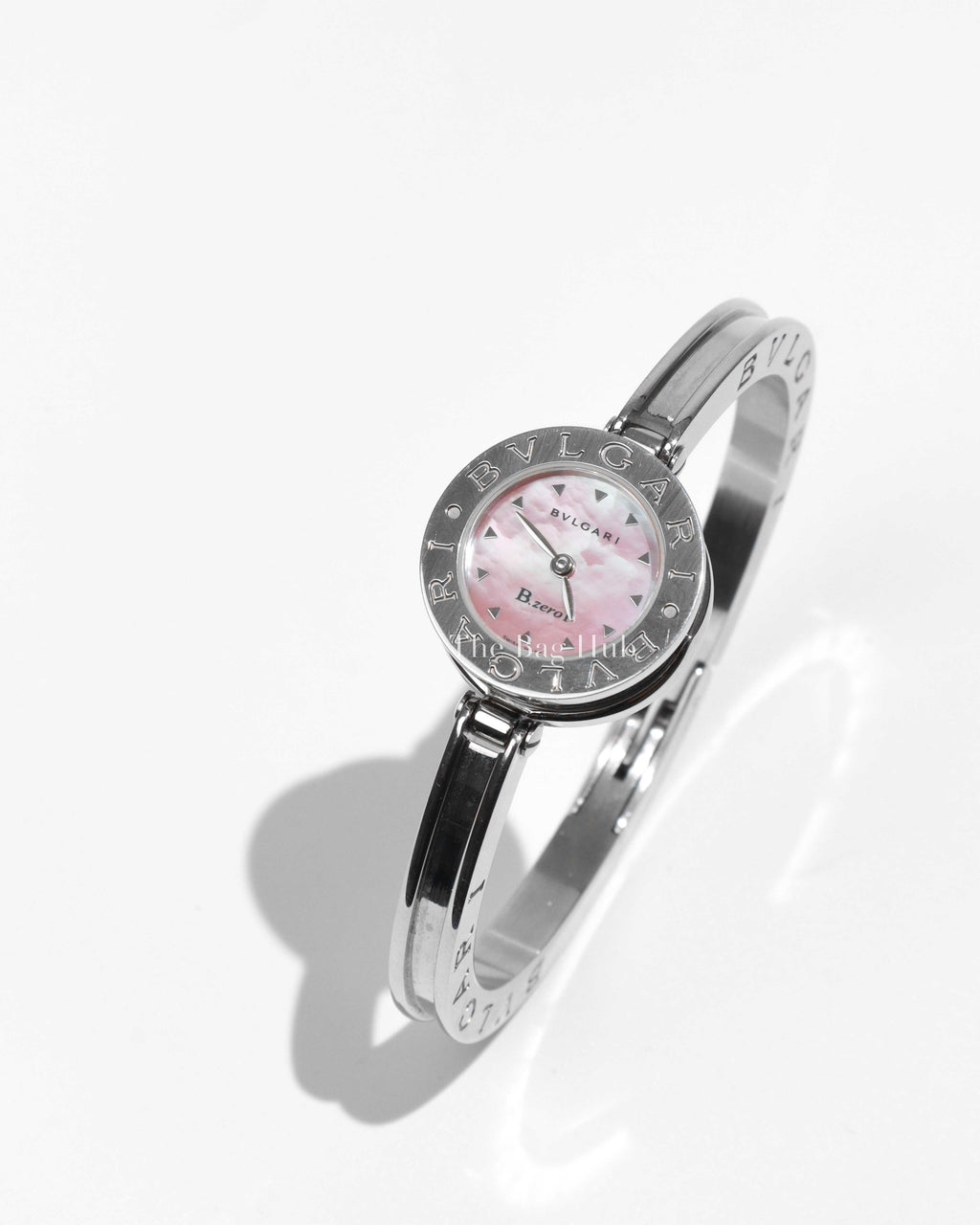 Bvlgari Pink Mother of Pearl Stainless Steel B.Zero1 BZ 22 S Wristwatch 22mm-1