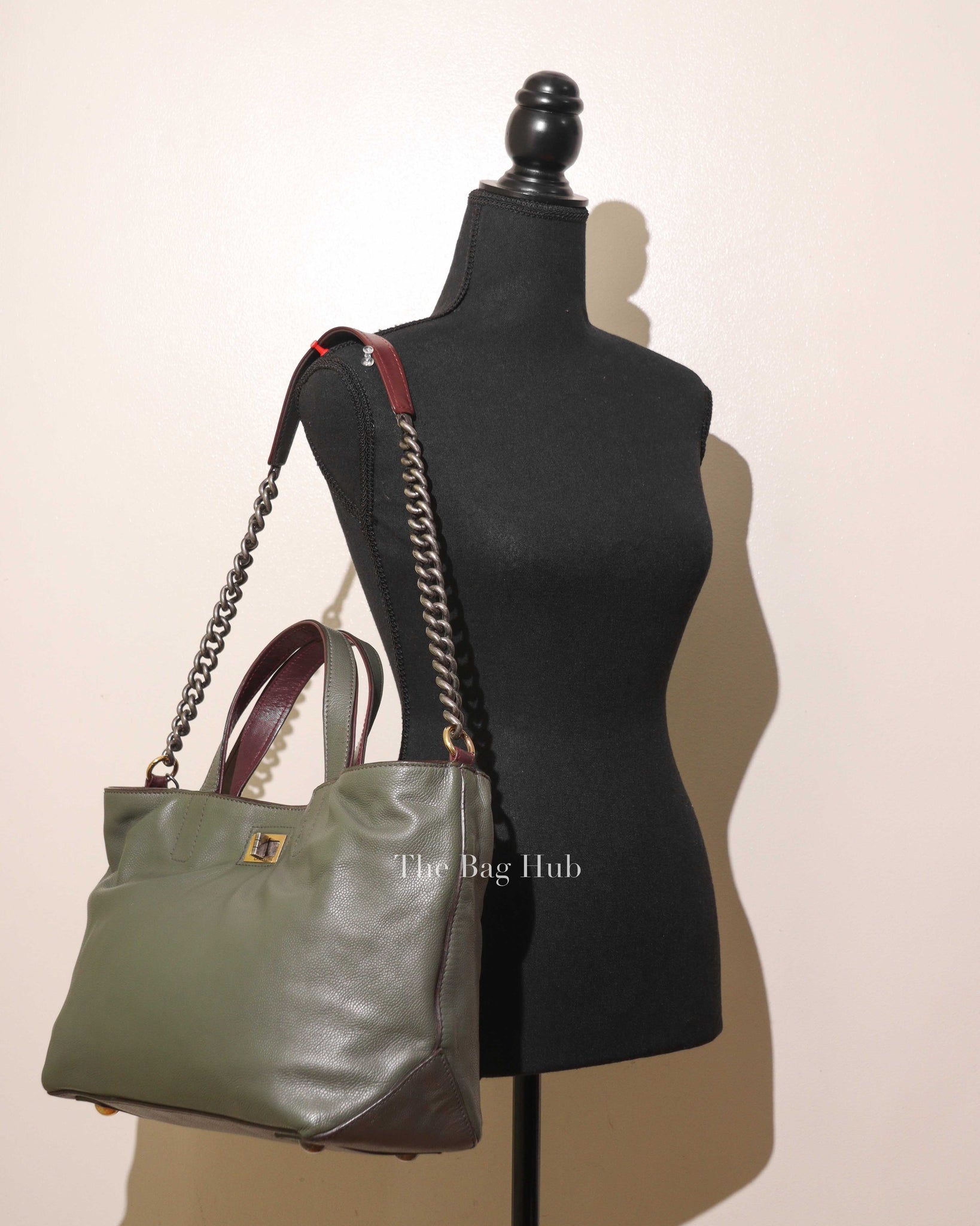 Chanel Olive Mademoiselle 2.55 2-way Tote Bag