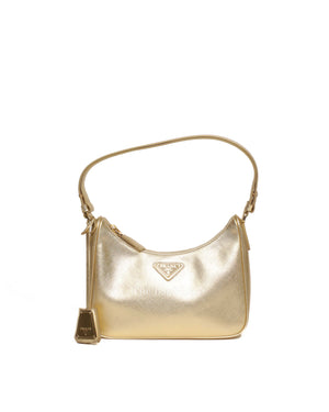 Prada Platino Re-Edition Saffiano Leather Sacca Mini Bag 1BC204-2
