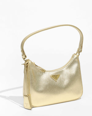 Prada Platino Re-Edition Saffiano Leather Sacca Mini Bag 1BC204-1