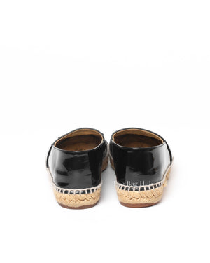 Chanel Black Patent Espadrilles Size 36-7