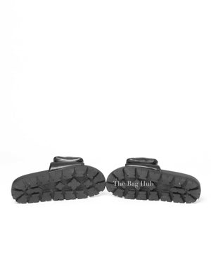 Prada Black Soft Padded Nappa Leather Slides Size 38-8