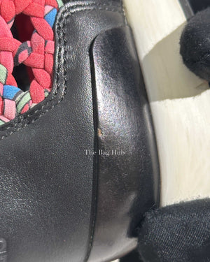 Hermes Multicolor Fabric Cavalcadour Print Oxygene Sneakers Size 35-15
