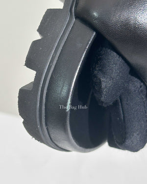 Prada Black Soft Padded Nappa Leather Slides Size 38-9