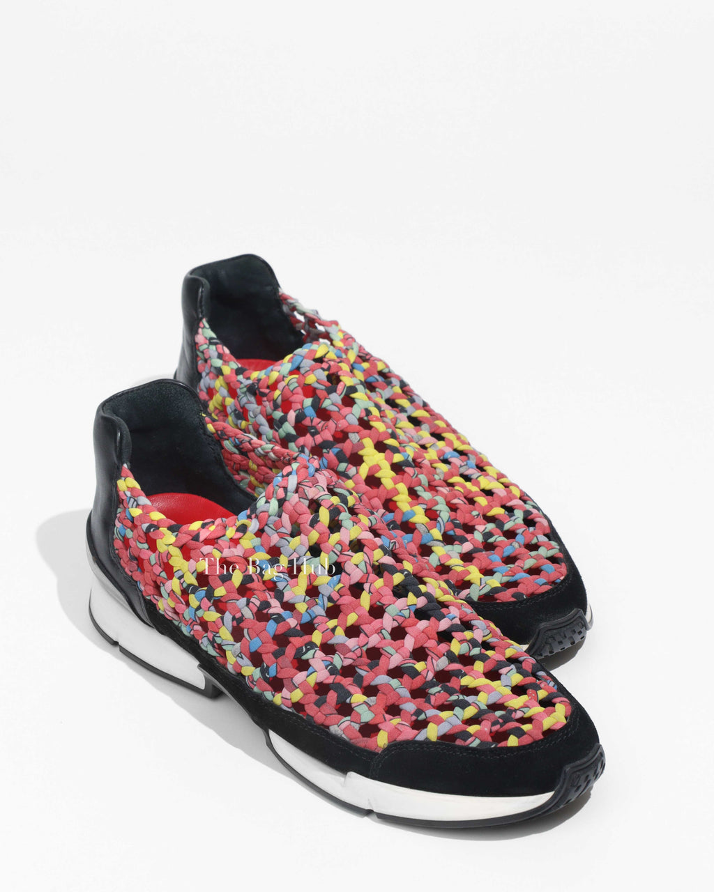 Hermes Multicolor Fabric Cavalcadour Print Oxygene Sneakers Size 35-1