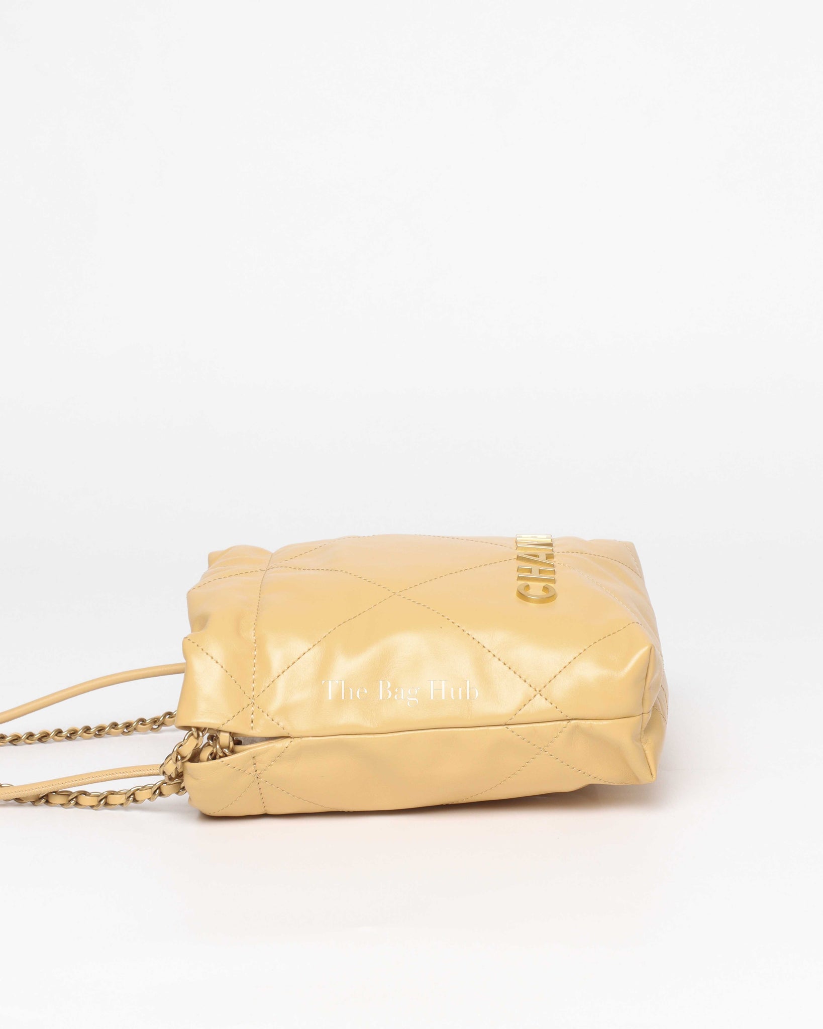 Chanel Beige Calfskin C22 Mini Handbag GHW-4