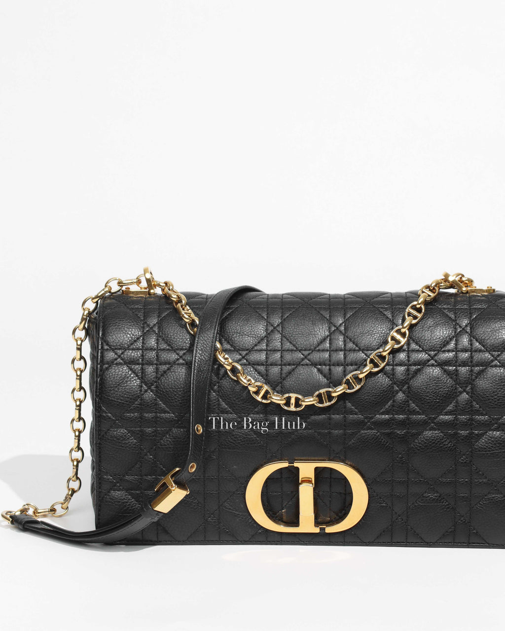 Dior Black Leather Large Caro Bag-1