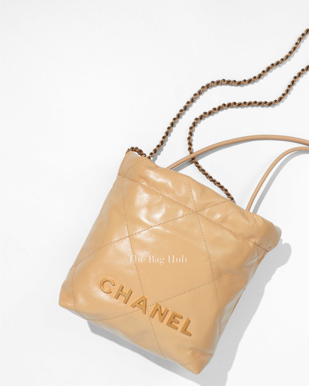 Chanel Beige Calfskin C22 Mini Handbag GHW-1