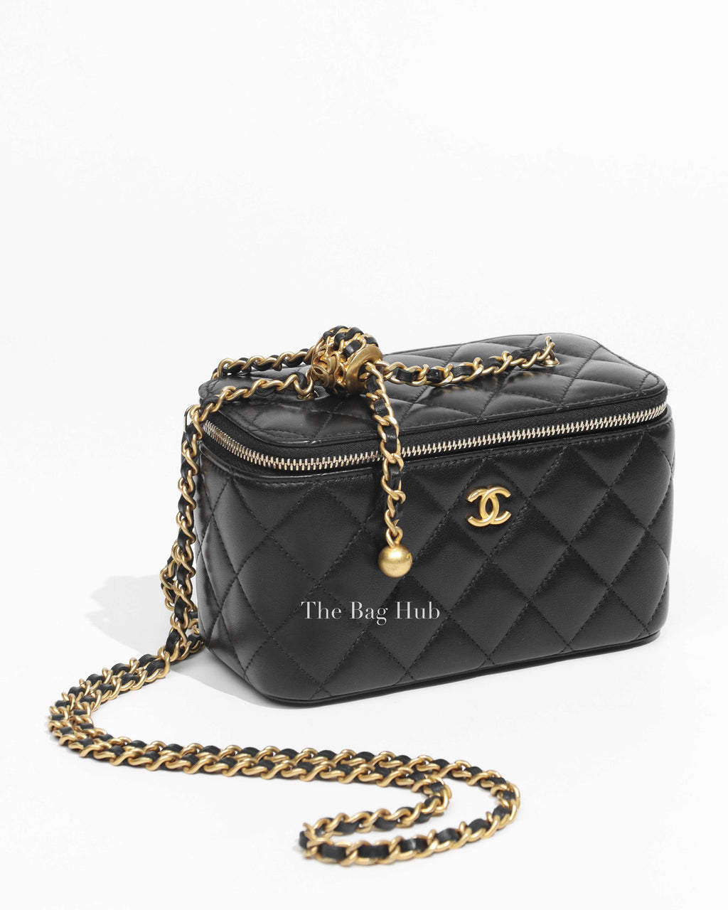 Chanel Black Lambskin Small Vanity Case-1