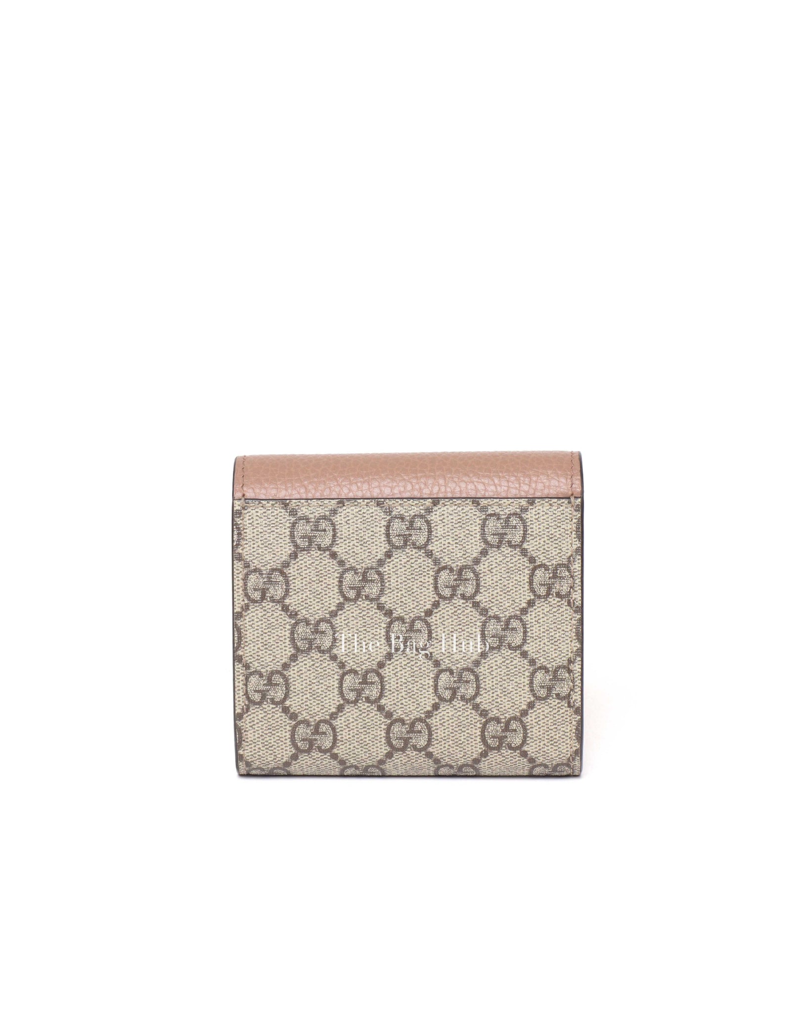 Gucci Rose/Beige Ebony GG Supreme Marmont Medium Wallet-3