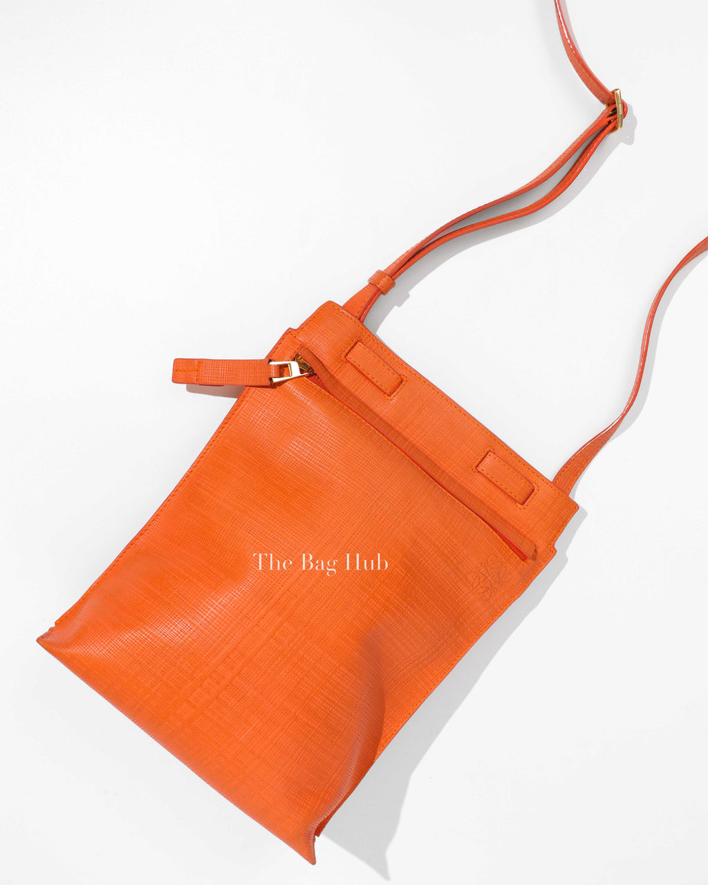 Loewe Orange Vertical Crossbody Bag