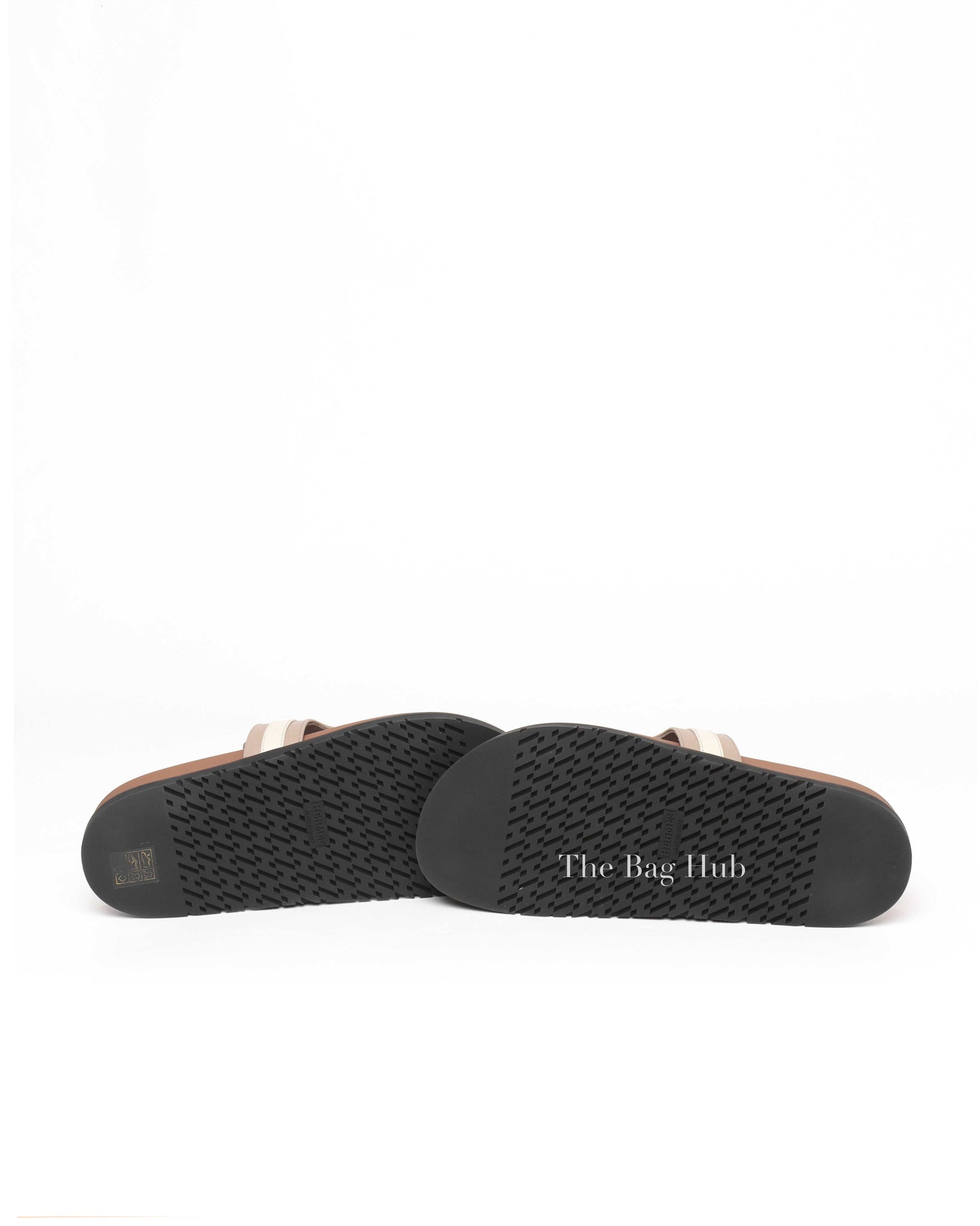 Hermes Beige Mastic/Beige Glaise Calfskin Empire Sandals Size 39.5 PHW-8