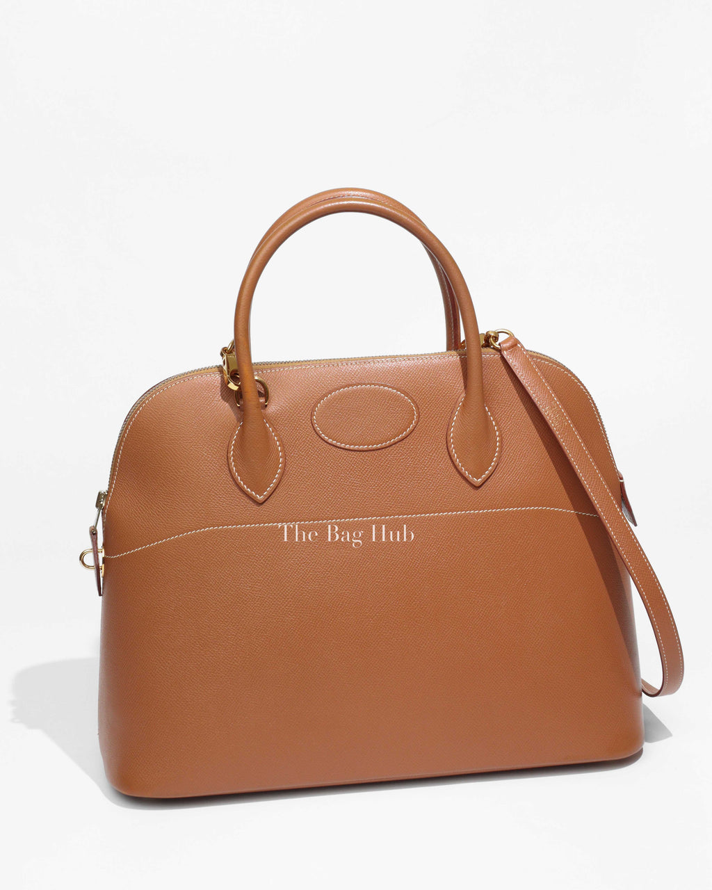 Hermes Brown Epsom Leather Bolide 35 Bag-Image-1