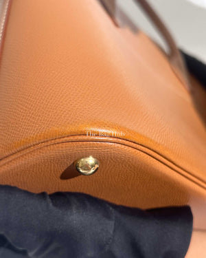 Hermes Brown Epsom Leather Bolide 35 Bag-Image-30