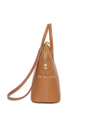 Hermes Brown Epsom Leather Bolide 35 Bag-Image-4