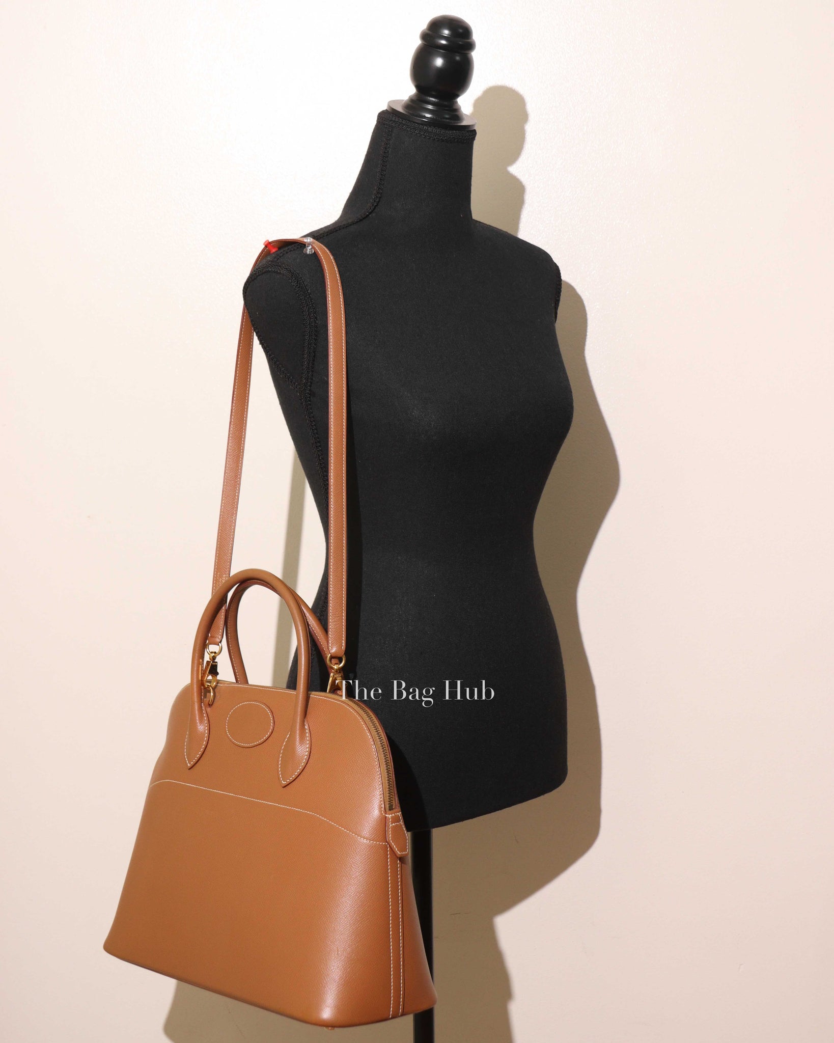 Hermes Brown Epsom Leather Bolide 35 Bag-Image-11