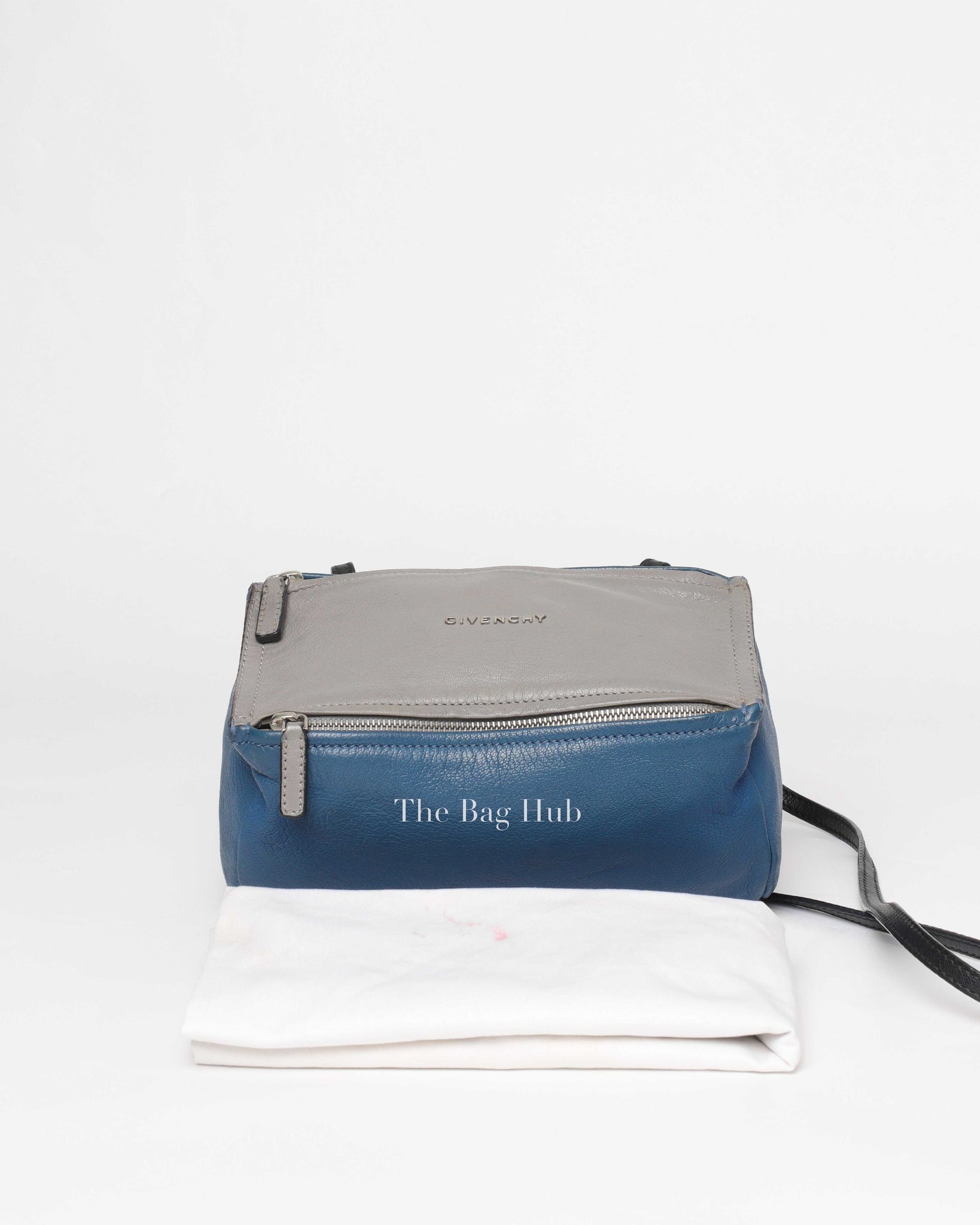Givenchy Blue/Gray Leather Pandora Mini Bag-Image-12