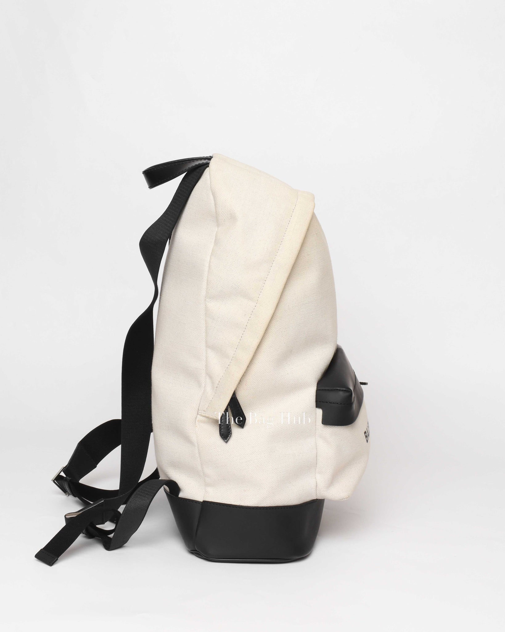 Balenciaga Black/Beige Canvas Backpack