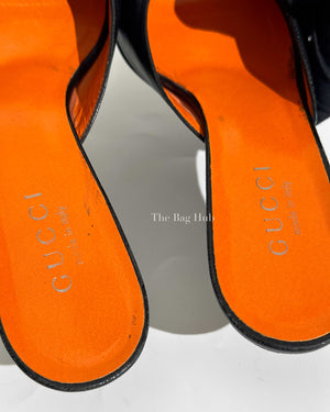 Gucci Black Leather Sandals Size 6.5 B-Image-8