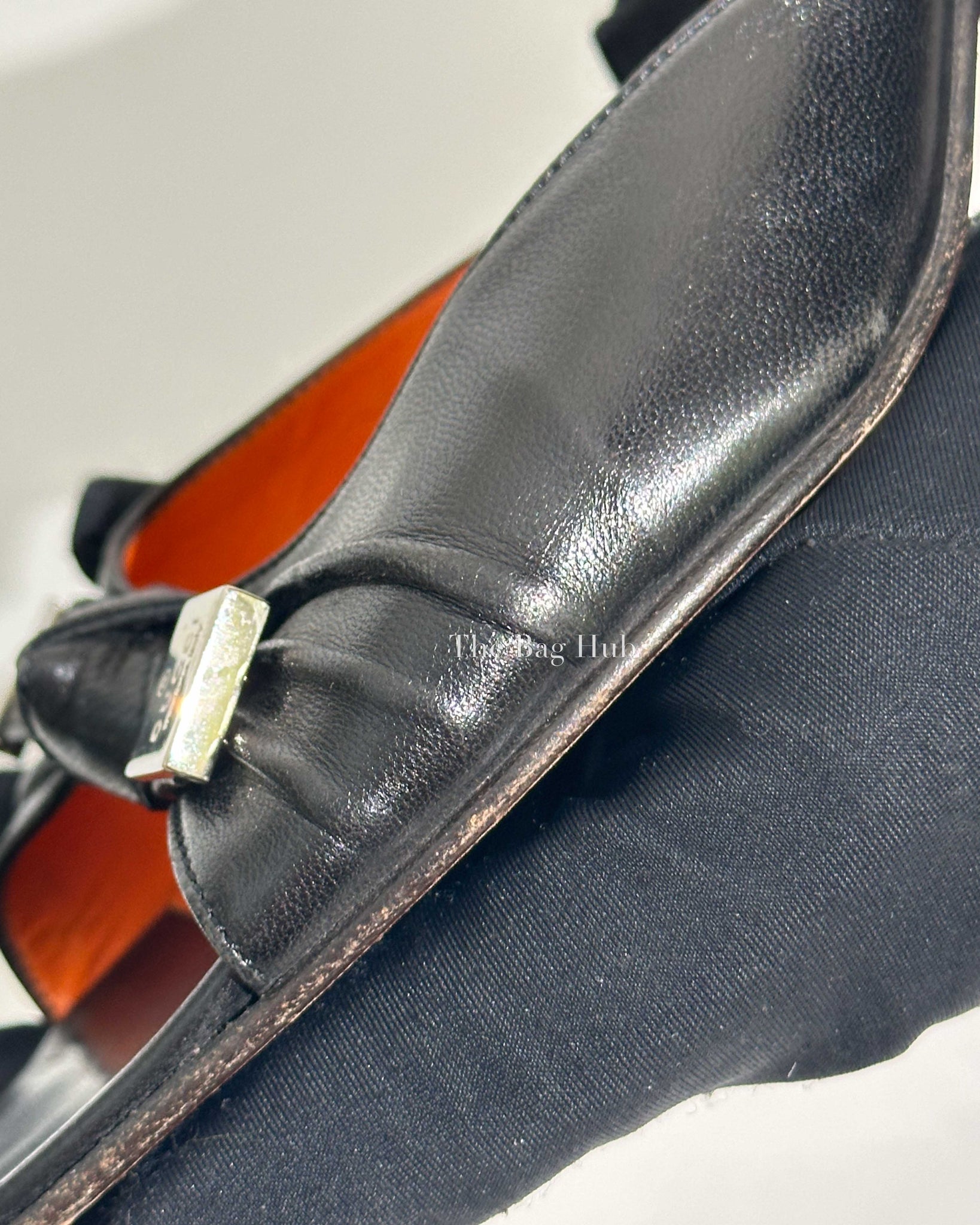 Gucci Black Leather Sandals Size 6.5 B-Image-11