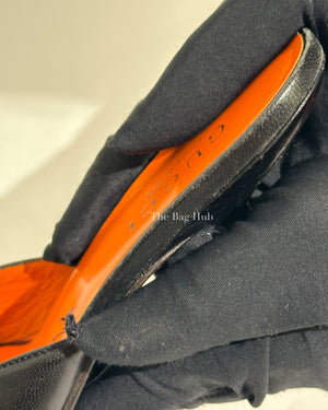 Gucci Black Leather Sandals Size 6.5 B-Image-12
