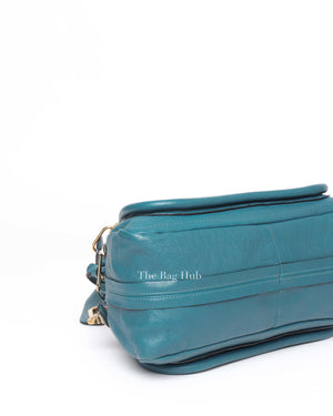 Chloé Aqua Blue Leather Medium Paraty Bag