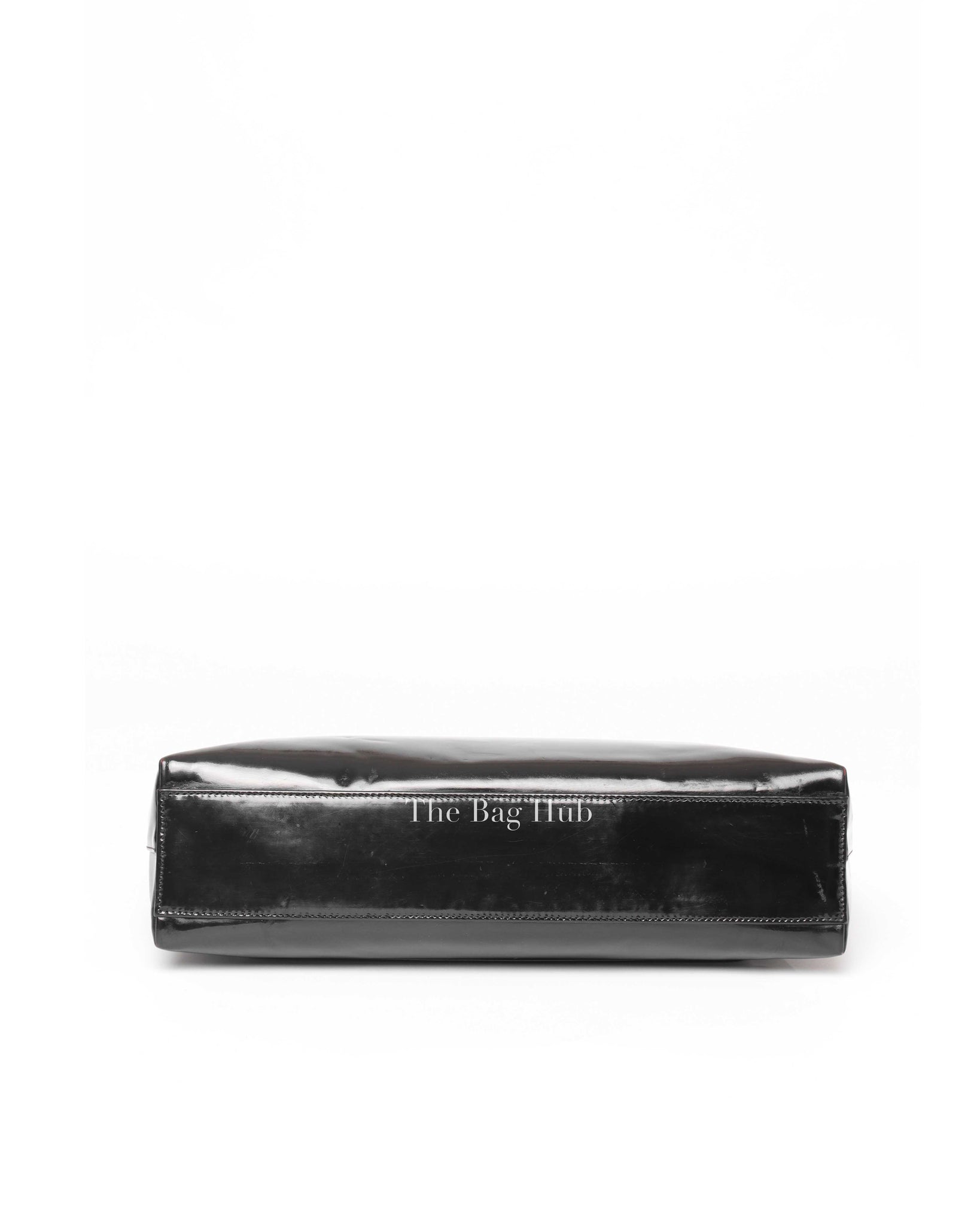 Chanel Black CC Chain Patent Leather Shoulder Bag-Image-6