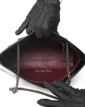 Chanel Black CC Chain Patent Leather Shoulder Bag-Image-11